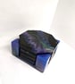 Galaxy Resin Coaster Set: Handmade Octagon Space Art - Set of 4