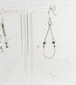 Sterling Silver Twisted Ribbon Earrings - Handcrafted Flat Wire Jewellery - Image 6