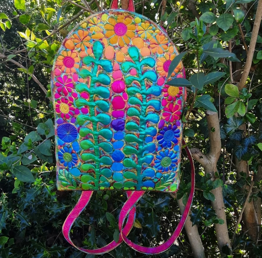 Rucksack Bright Botanical Rucksack Bag 