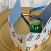 Christmas Crowns. Reusable, fabric crown - penguins.