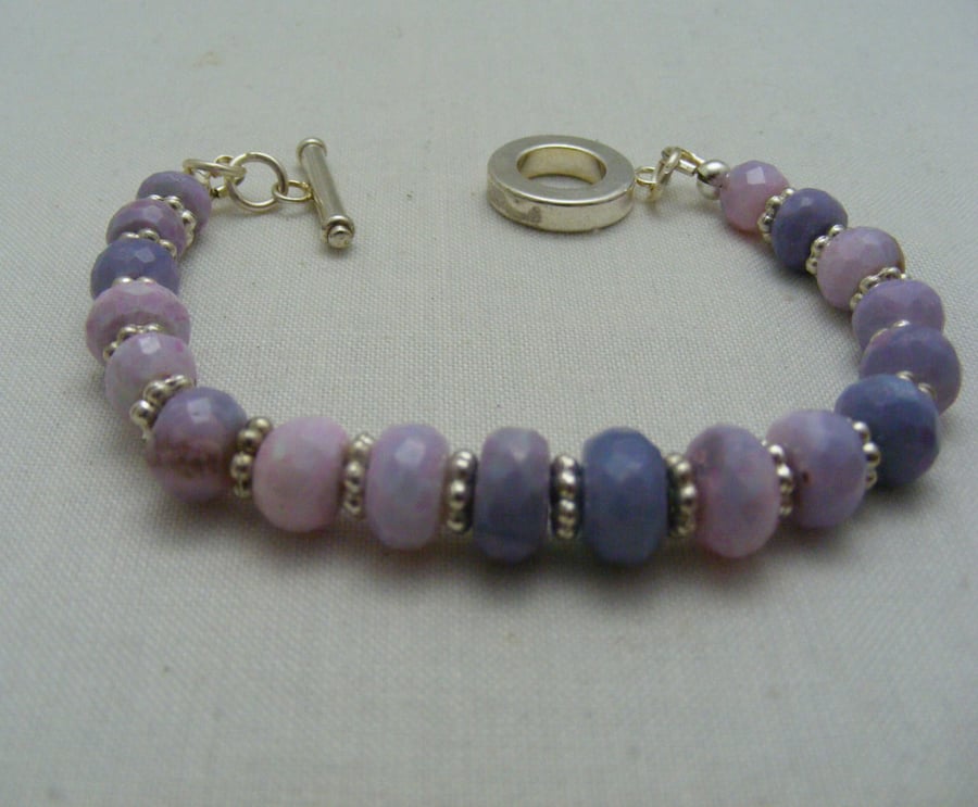 Lavender Opal Gemstone Bracelet