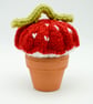 Hand knitted Toadstool and Caterpillar pincushion - Image 1