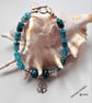 Designer Turquoise Blue Imperial Jasper Bracelet  - Image 7