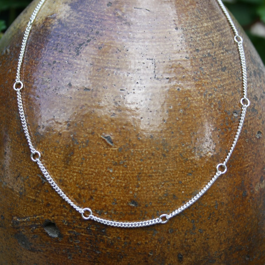  Sterling silver chain necklace