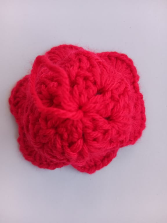 Crochet Christmas Bell (Red) - festive decoration