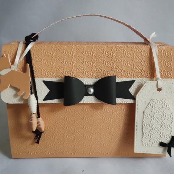 Butterscotch Tan 'n' Black Handbag Style Gift Box