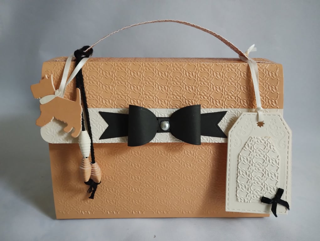 Butterscotch Tan 'n' Black Handbag Style Gift Box