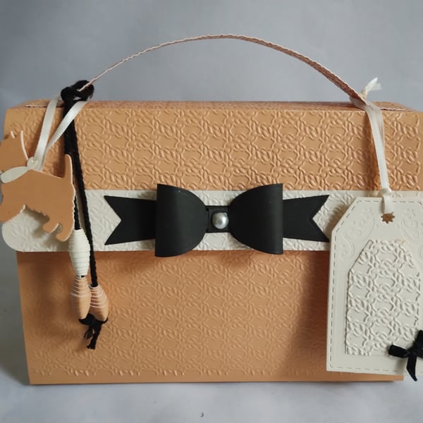 Butterscotch Tan 'n' Black Handbag Style Gift Box