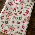 1m Japanese 100% Cotton Fabric  - Kitchen Illustrations