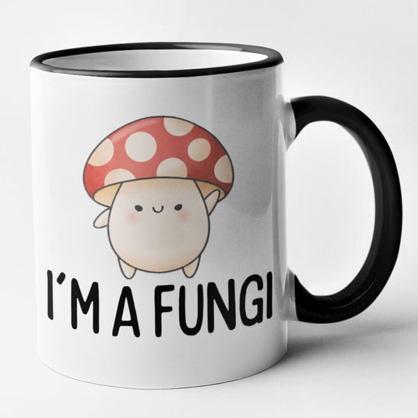 I'm A FUNGI Mug - Novelty Food Pun Birthday Christmas Present Funny Hilarious 