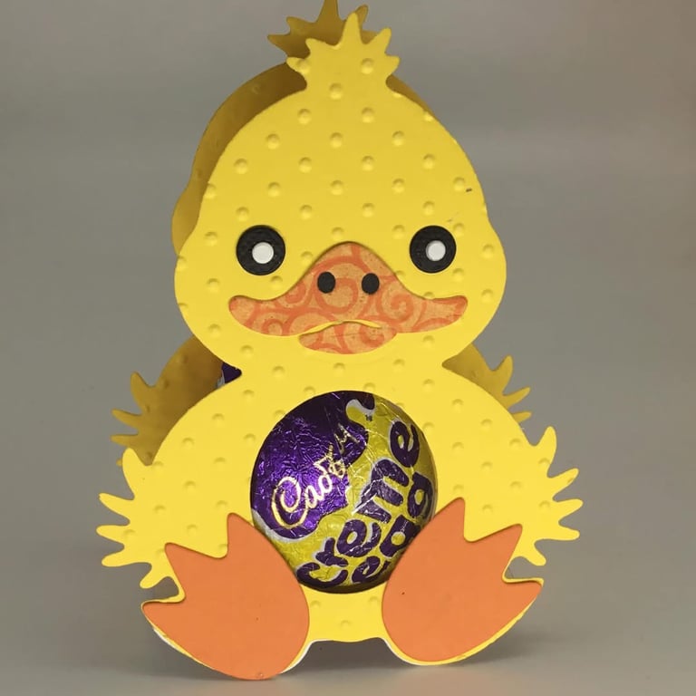3D Easter card chocolate egg holder 