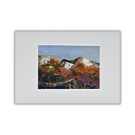 A mounted ACEO - Scottish Glens - mountain range landscape - acrylic on card