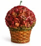 Handmade Hydrangea Basket Candle-Floral Soy Wax Home Decor Gift