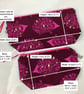 Hedgehog makeup bag, Pink zip bag, 2 size options, Handmade - Image 10