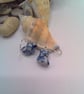 Bracelet and Earring Set Made with White Ceramic Beads with Blue Pattern - Image 10