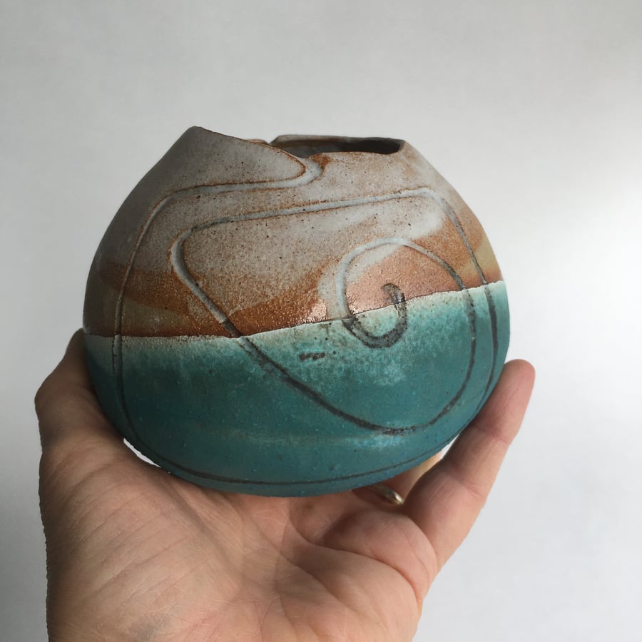 Ceramic Vessel with Bryn Celli Ddu Spiral MSP