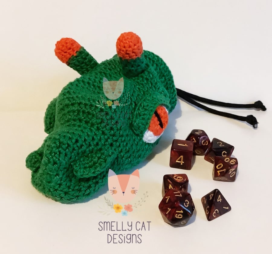 DND Dragon Dice Pouch Folksy