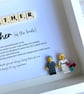 Father of the Bride Scrabble Minifigures Frame Personalised  - Image 3