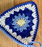 Bunting, forget-me-not crochet bunting  - Image 4