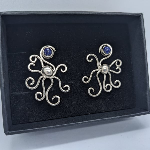 Handmade octopus earrings