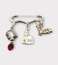 Whitby Gothic Dracula Abbey Kilt Style Brooch Steampunk