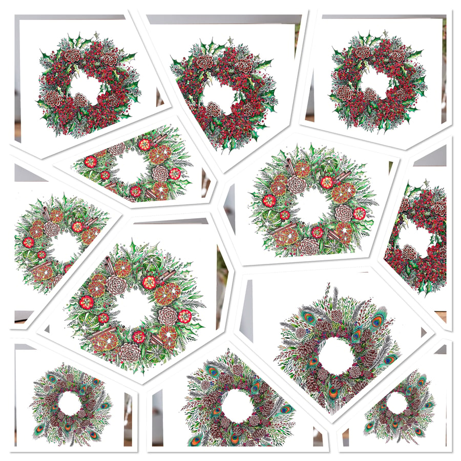 12 Stunning Wreath designs (3 different designs) 