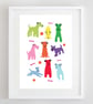 Nine Dogs Print - Image 1