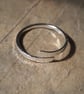 Textured sterling silver wrap ring, made to order, adjustable silver ring - Image 3
