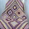 Sale Granny Square Crochet Baby Blanket, Lap Blanket,