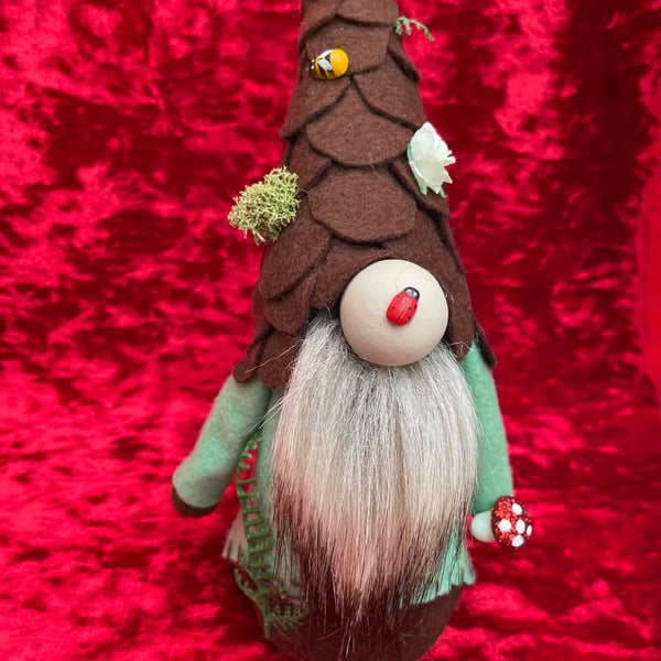 Woodland Pine Cone Forest Gonk Gnome