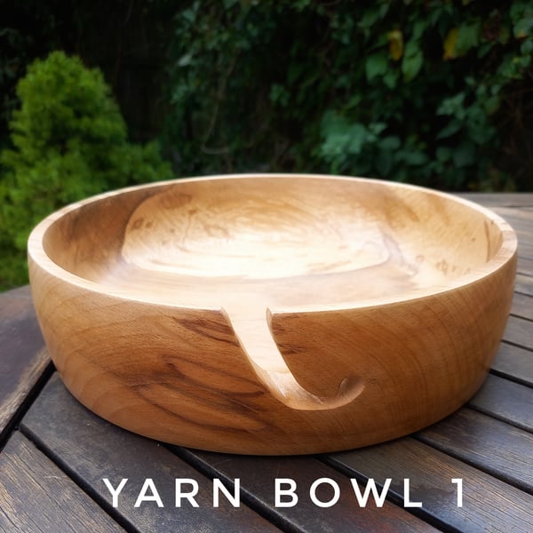 Spalted beech yarn bowl