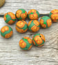 Polymer Clay Pumpkin Beads - Image 9