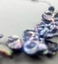 Peacock Blue Large Irregular Keshi Pearl Necklace - Image 8