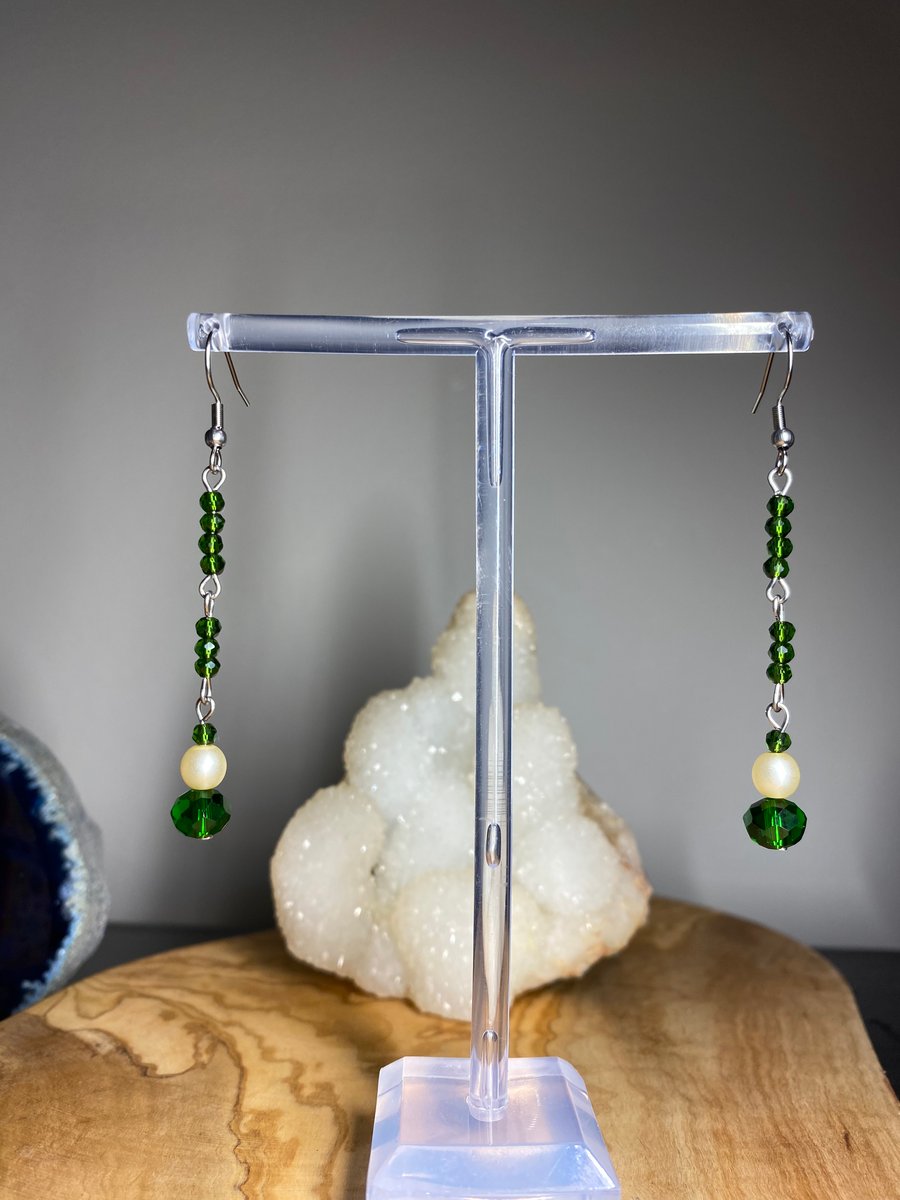 Abriella - Green Earrings 