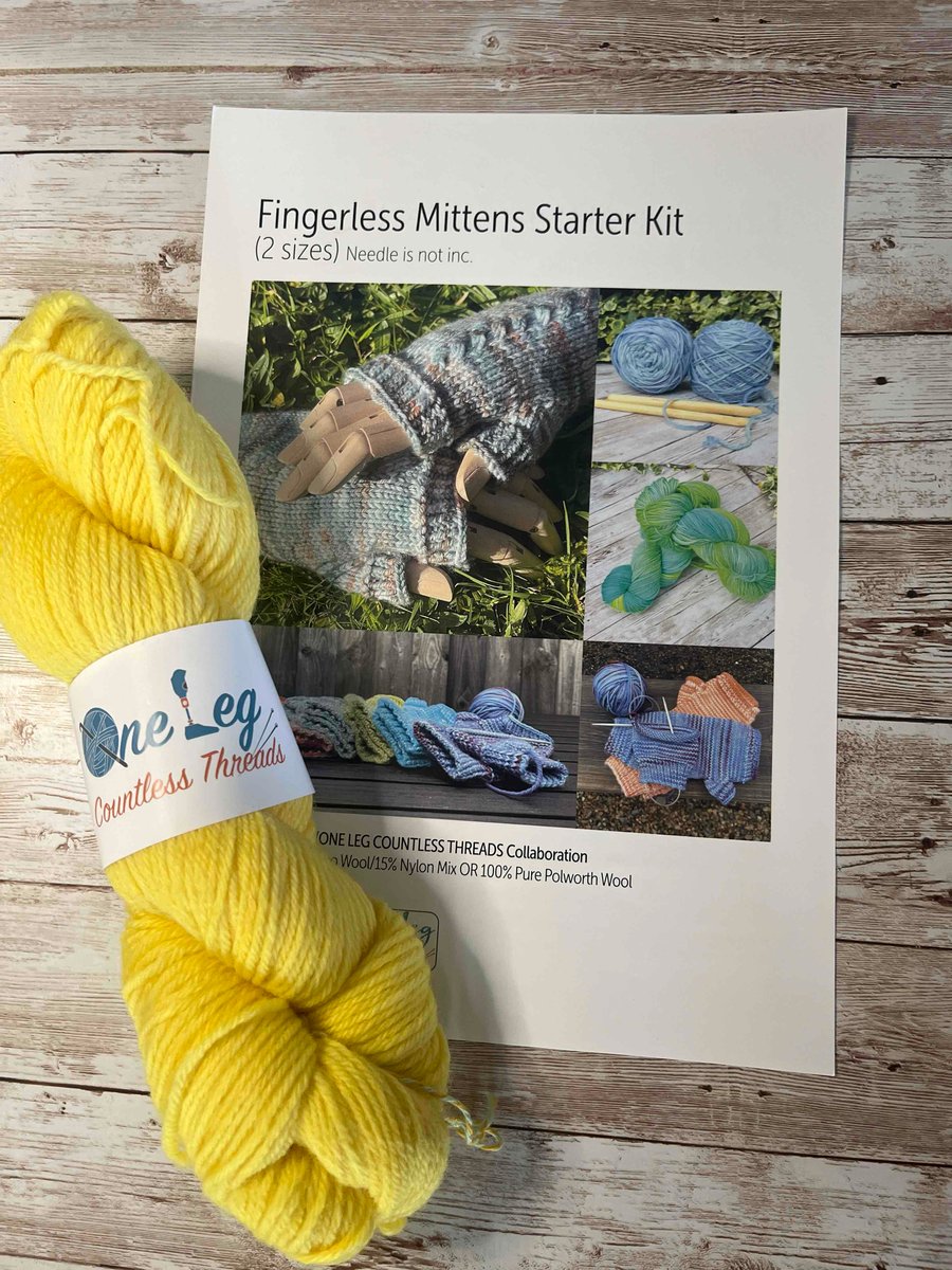 Fingerless Mittens Starter kit
