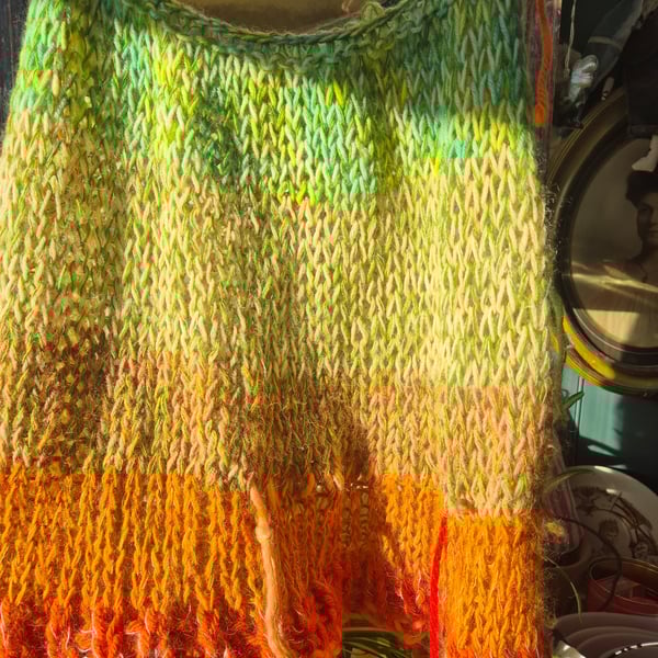 babydoll style tank top handknitted