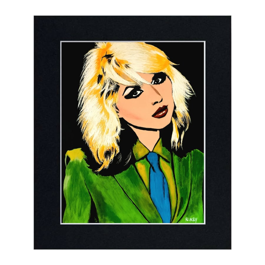 BLONDIE - Art Print with Mount
