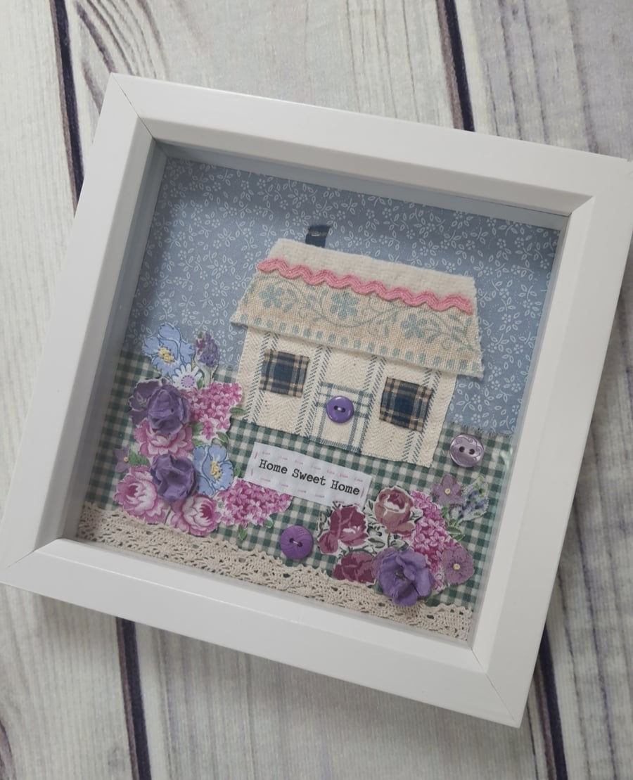 Box framed Applique picture 