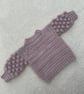 Bobble Sleeve Jumper - Handmade Crochet Baby & Children's Jumper - Image 4