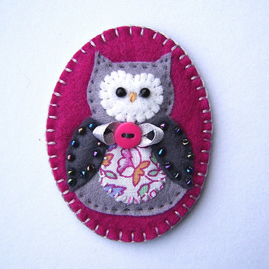 Owl Brooch