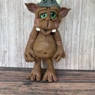Viking Helmet Monster Figurine - This guy has a great sense of humour! 