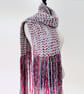 Unique Handmade scarf with statement fringe