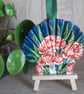 Fly Argaric Fungi handpainted Shell Wall Art.   - Image 1