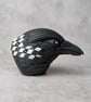 'Hailgrim', a black porcelain crow idol. - Image 4
