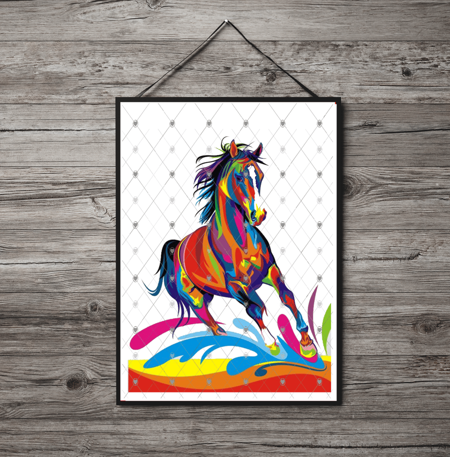 Horse A4 Print, Horse Custom Print, Personalised Wall Art, Custom Horse Picture