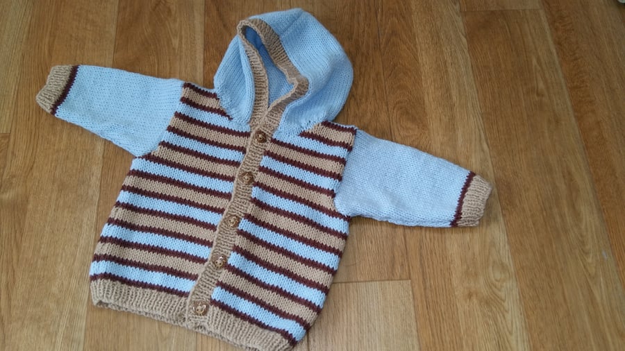 Boys Hand Knitted Hoody
