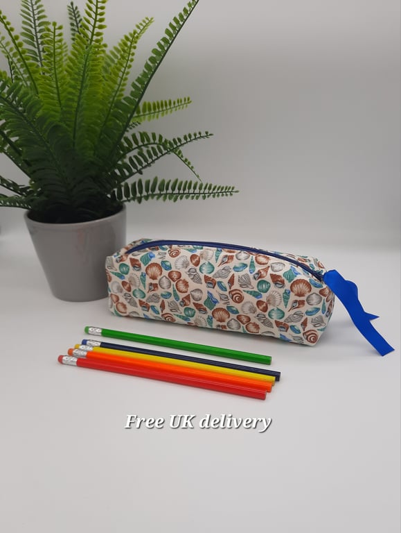Pencil case sea shell box shaped 