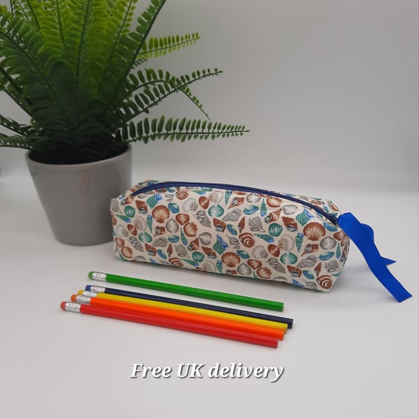 Pencil case sea shell box shaped 