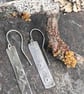 Silver Textured Dangle Earrings  - Image 6