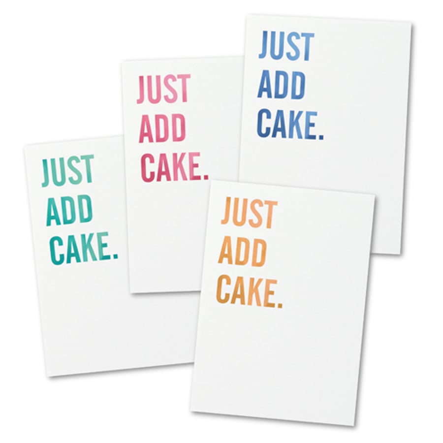 Just Add Cake Greetings Card